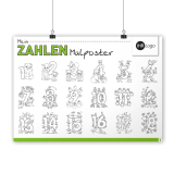 Malposter ZAHLEN DIN A1
